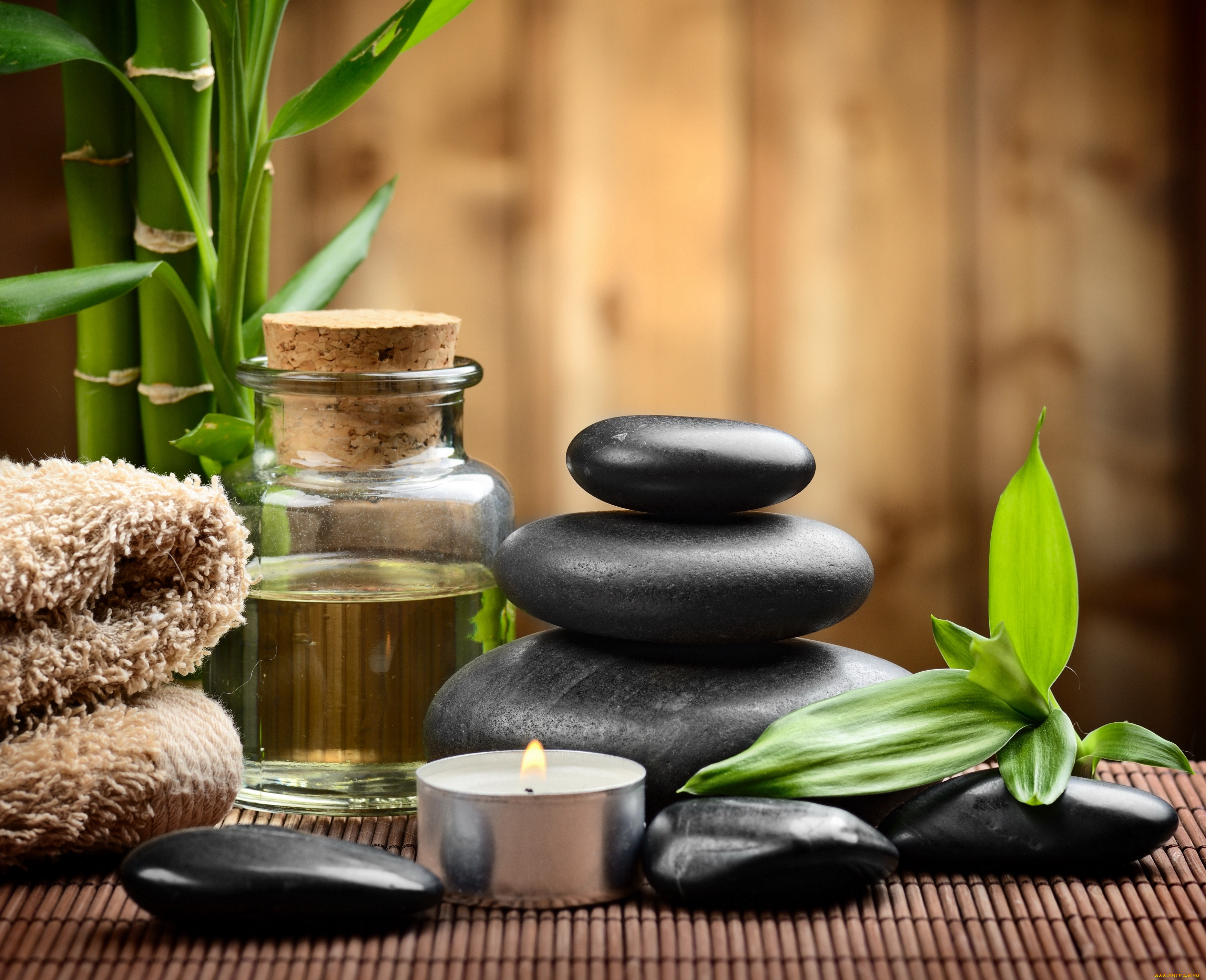 , ,  ,    spa-, zen, , spa, , bamboo, candles, stones